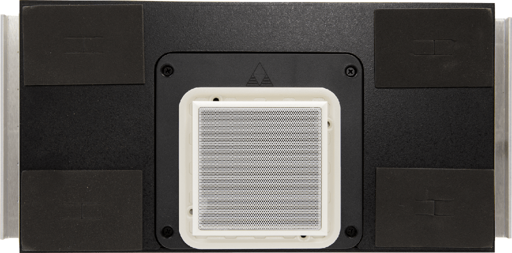 InCeiling DS4/9 Sub with Square Micro Frame Grill with RackAmp 300